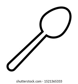 restaurant cutlery spoon icon vector