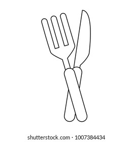 Restaurant cutlery symbol