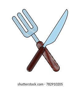 Restaurant cutlery symbol