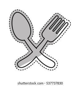 Restaurant cutlery symbol Design Vector illustration, white background