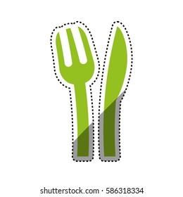 Restaurant cutlery utensil icon vector illustration graphic design