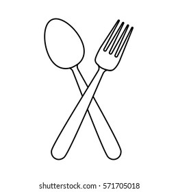 Restaurant cutlery utensils icon vector illustration graphic design