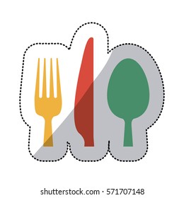 Restaurant cutlery utensils icon vector illustration graphic design