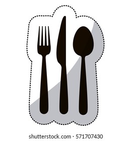 Restaurant cutlery utensils icon vector illustration graphic design