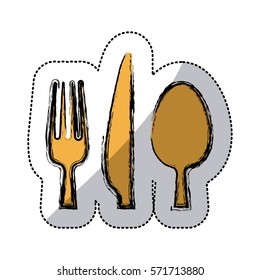 Restaurant cutlery utensils icon vector illustration graphic design