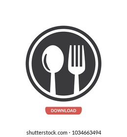 Restaurant cutlery vector icon