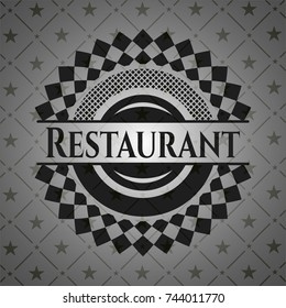 Restaurant dark emblem