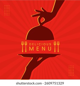 Restaurant Delicious Menu Template Cover Page Vector Design