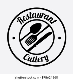 Restaurant design over white background, vector illustration