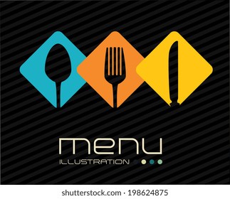 Restaurant design over white background, vector illustration