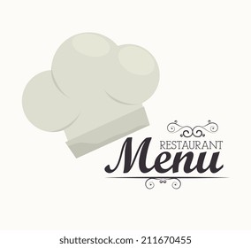 Restaurant design over white background, vector illustration