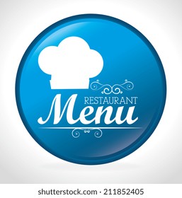 Restaurant design over white background, vector illustration