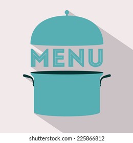 Restaurant design over white background, vector illustration