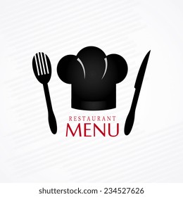 Restaurant design over white background, vector illustration