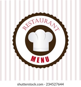 Restaurant design over white background, vector illustration