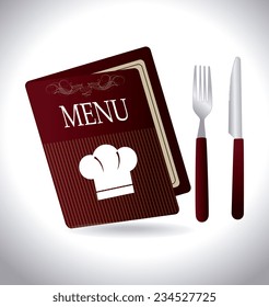 Restaurant design over white background, vector illustration