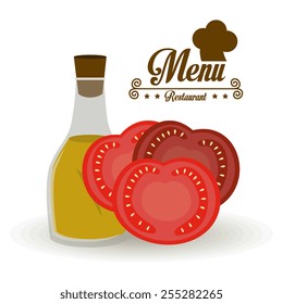 Restaurant design over white background, vector illustration.