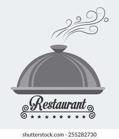 Restaurant design over white background, vector illustration.