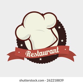 Restaurant design over white background, vector illustration.