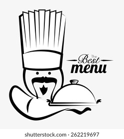 Restaurant design over white background, vector illustration.