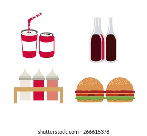 Restaurant design over white background, vector illustration
