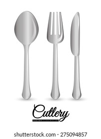 Restaurant design over white background, vector illustration.