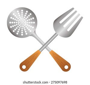 Restaurant design over white background, vector illustration.
