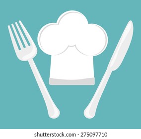 Restaurant design over white background, vector illustration.