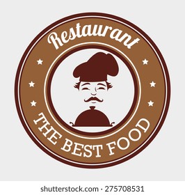 Restaurant design over white background ,vector illustration.
