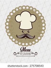 Restaurant design over white background ,vector illustration.