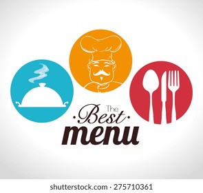 Restaurant design over white background ,vector illustration.