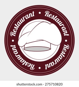 Restaurant design over white background, vector illustration.