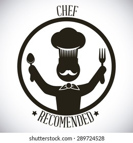 Restaurant design over white background, vector illustration.