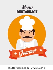 Restaurant digital design, vector illustration eps 10.