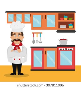 Restaurant digital design, vector illustration eps 10.