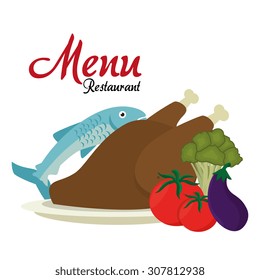 Restaurant digital design, vector illustration eps 10.