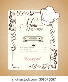 Restaurant digital design, vector illustration eps 10.