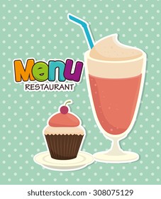 Restaurant digital design, vector illustration eps 10.
