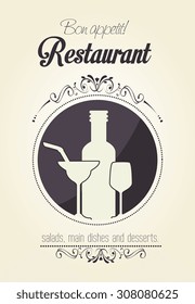Restaurant digital design, vector illustration eps 10.