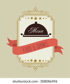 Restaurant digital design, vector illustration eps 10.