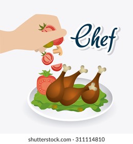 Restaurant digital design, vector illustration eps 10.