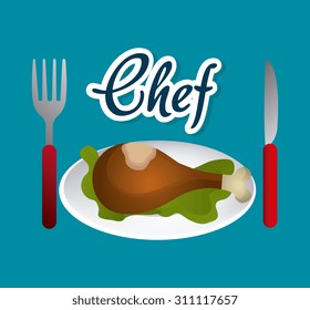 Restaurant digital design, vector illustration eps 10.