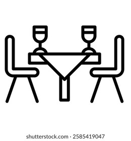Restaurant Dining icon line vector illustration