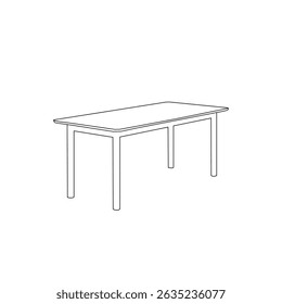 Restaurant dining table, restaurant, chairs and table icons in architectural plan. Office and home furniture, top view. Vector line