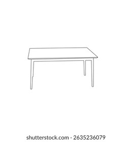 Restaurant dining table, restaurant, chairs and table icons in architectural plan. Office and home furniture, top view. Vector line