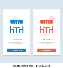 Restaurant, Dinner, Eat, Spring  Blue and Red Download and Buy Now web Widget Card Template. Vector Icon Template background