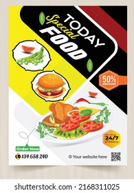 Restaurant discount food Burger Flyer Design, Todays Menu snake Chinese meal ad Template, Delicious Fast Food Pizza Poster