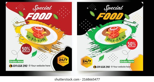 Restaurant discount food Burger Flyer Design, Todays Menu snake Chinese meal ad Template, Delicious Fast Food Pizza Poster, social media post template Banner