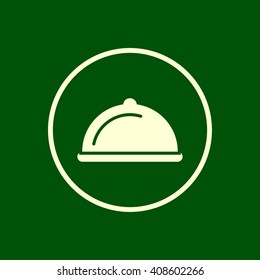 restaurant dish icon. vector eps10 icon
