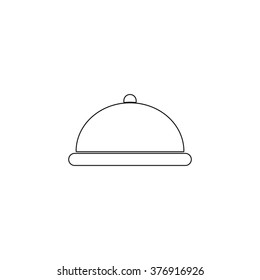 Restaurant dish  - vector icon
